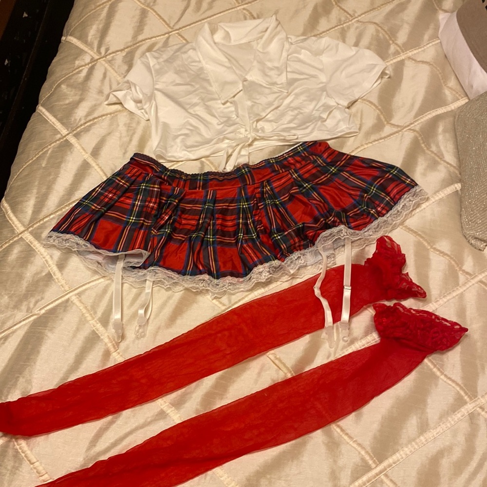 Schoolgirl Halloween costume set